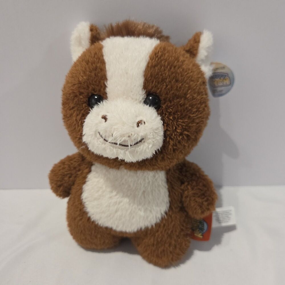 Adventure Planet Scruffy Bunch Brown White Horse Plush Stuffed Animal 8"